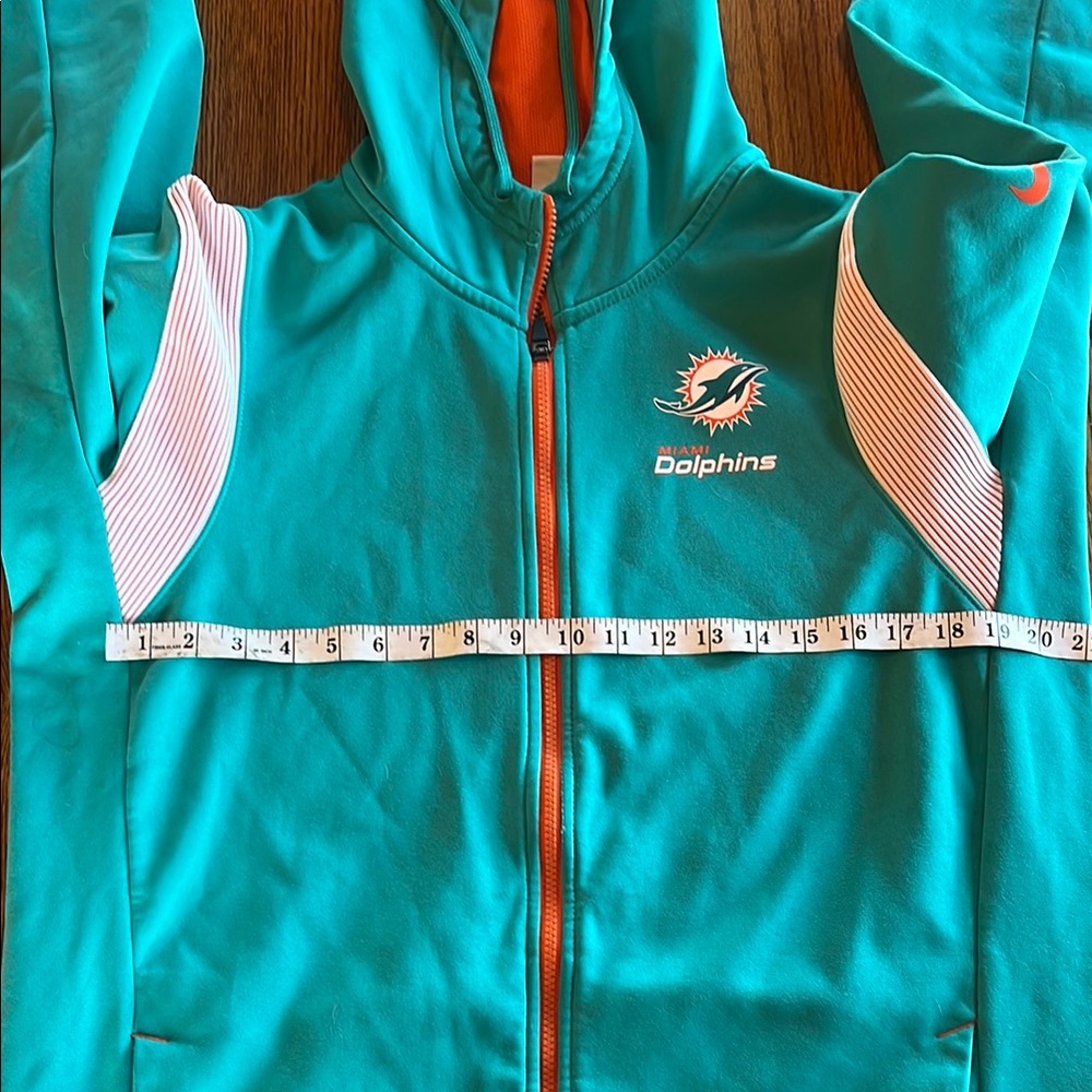 Nike men's L Dolphins therma-fit zip up